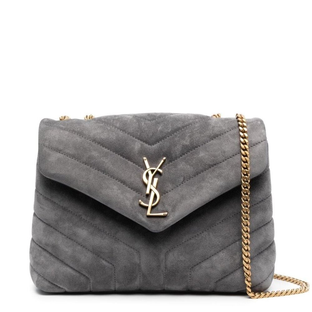 YSL Small Loulou Shoulder bag in sued *BRAND NEW* NEVER WORN*
